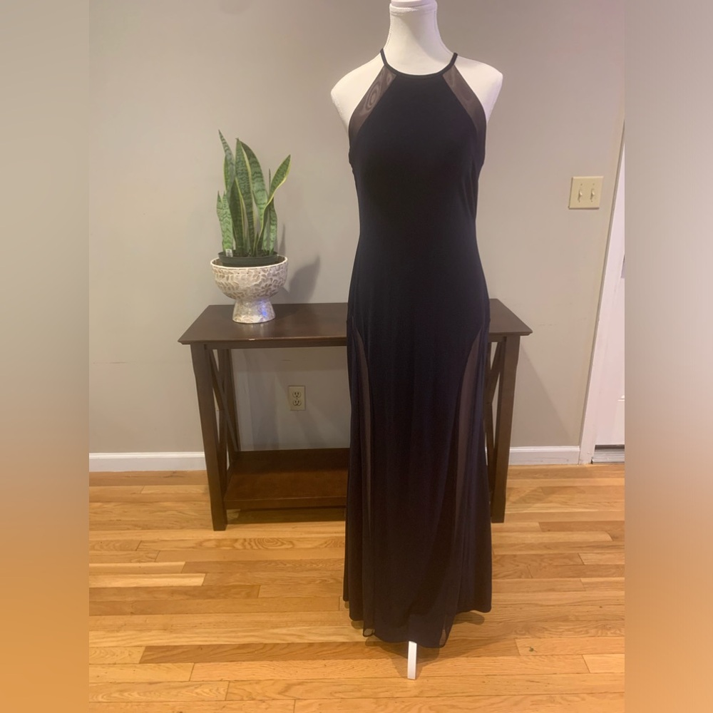 Navy blue with nude underlay. Sophisticated but yet simple. NWOT